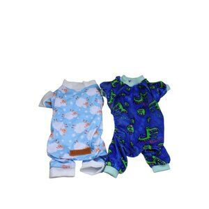 2 Miaododo Cute Bone Dog Pajamas Surgery Recovery Suit Blue 92330 Sheep Monster